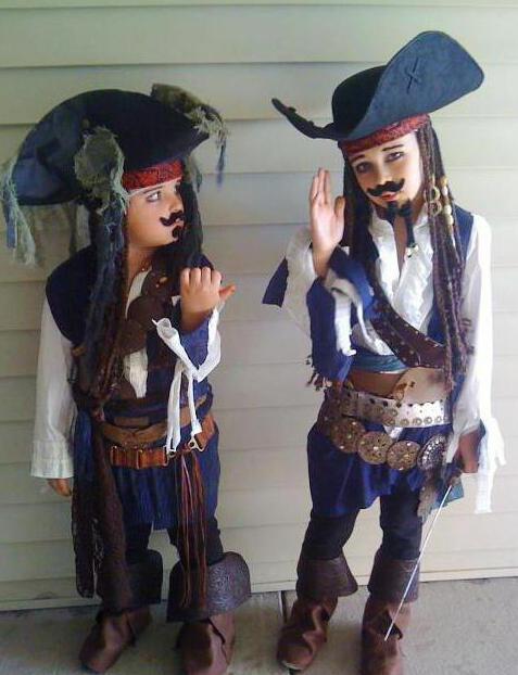 Jack Sparrow - nova godina kostima za dijete