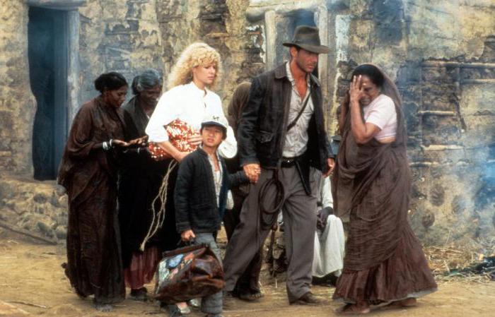 Indiana Jones i hram zablude: glumci i zemljište