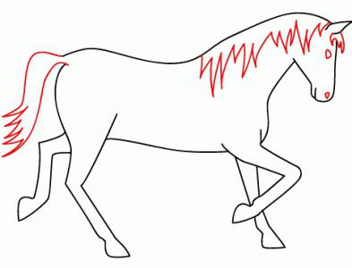 Kako privući konja u fazama: jednostavna shema