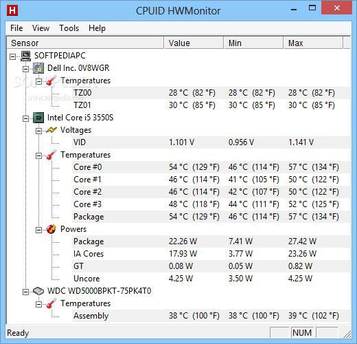 Kako mogu reći temperaturu procesora u sustavu Windows 10 na prijenosnom računalu i računalu?