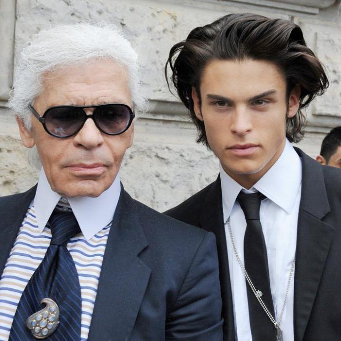 Karl Lagerfeld i Baptiste Giabiconi