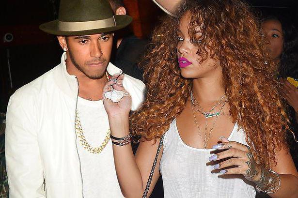 Lewis Hamilton i Rihanna