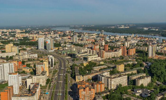 područje Perm područja je četvrt km