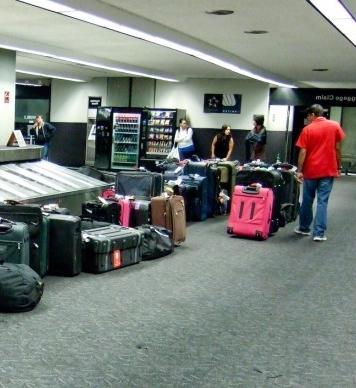 Ručna prtljaga na zrakoplovu. U 